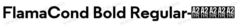 FlamaCond Bold Regular字体转换